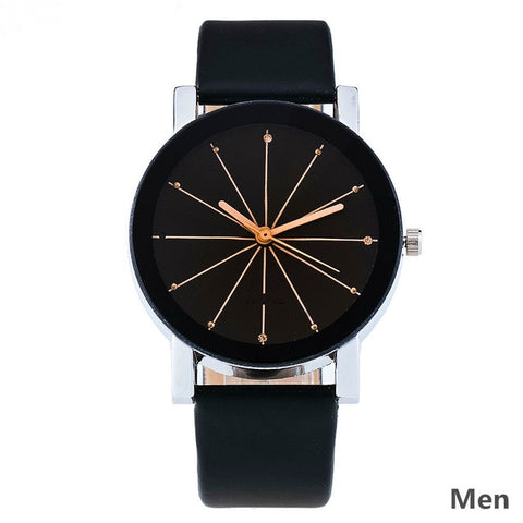 Relogio Feminino  Fashion luxury Couple Quartz Watch Dial Hour Digital Women Watches Men Leather Wristwatches Clock Lady Gift