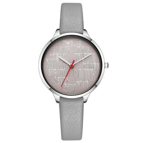 IBSO Women's Quartz Watches Original Nummber Design Genuine Leather Strap Ladies Quartz Watch Hours Montre Femme Clock