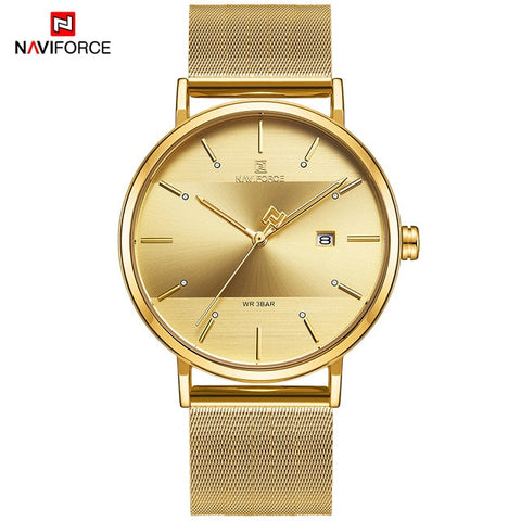 Newest Lover's Watches NAVIFORCE Quartz Simple Clock Men Women Waterproof Full Steel Couple Wristwatches Relogio Masculino 2019