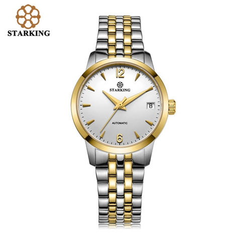 STARKING Women Watches Top Brand Luxury Rose Gold Lady Watch Stainless Steel Dress Women Watch Mechanical Wrist Watches Gift