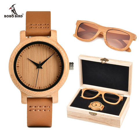 BOBO BIRD Luxury Women Watches Sunglasses Suit Present Box Gift Set for Ladies relogio feminino Accept Logo Drop Shipping