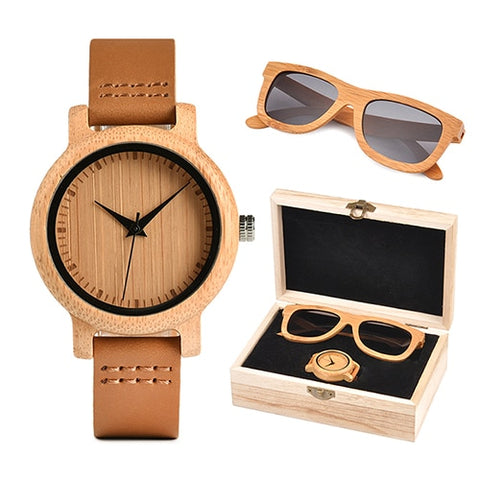 BOBO BIRD Luxury Women Watches Sunglasses Suit Present Box Gift Set for Ladies relogio feminino Accept Logo Drop Shipping