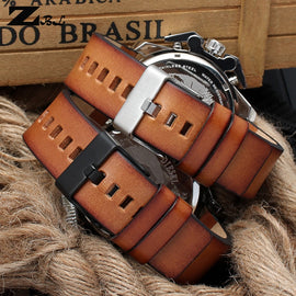 Genuine Leather bracelet for diesel DZ4343 watch strap Brown watchband 22 24 26mm Wrist watch band Retro wristwatches band