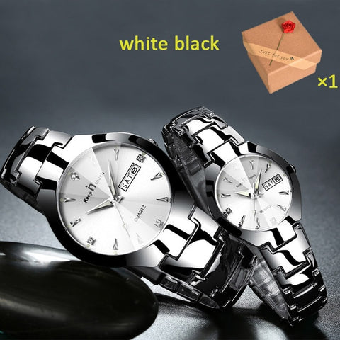 Couple Watch Luxury Gold Waterproof Original Stainless Steel Quartz Wristwatch Couple Gift Lovers Watch Clock Drop Shipping