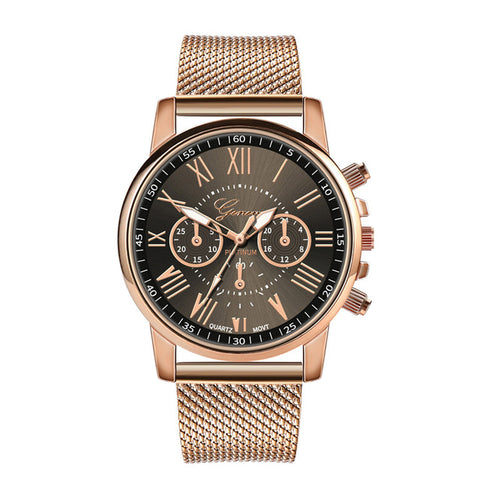 Luxury Quartz Watch For Women Female Men Lovers Couple mujer Wristwatch Milanese Stainless Steel Dial Band 2019 New Arrival