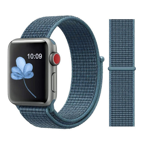 Nylon Sport Loop Soft Strap for Apple Watch 4/3/2/1 Breathable Replacement Watchbands For Apple Watch Band 38mm/40mm/42 mm/44 mm