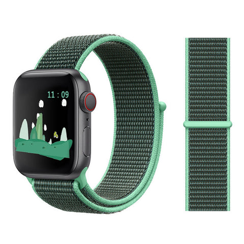 Nylon Sport Loop Soft Strap for Apple Watch 4/3/2/1 Breathable Replacement Watchbands For Apple Watch Band 38mm/40mm/42 mm/44 mm