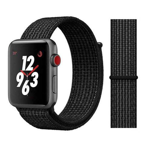 Nylon Sport Loop Soft Strap for Apple Watch 4/3/2/1 Breathable Replacement Watchbands For Apple Watch Band 38mm/40mm/42 mm/44 mm