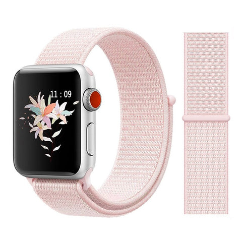 Nylon Sport Loop Soft Strap for Apple Watch 4/3/2/1 Breathable Replacement Watchbands For Apple Watch Band 38mm/40mm/42 mm/44 mm