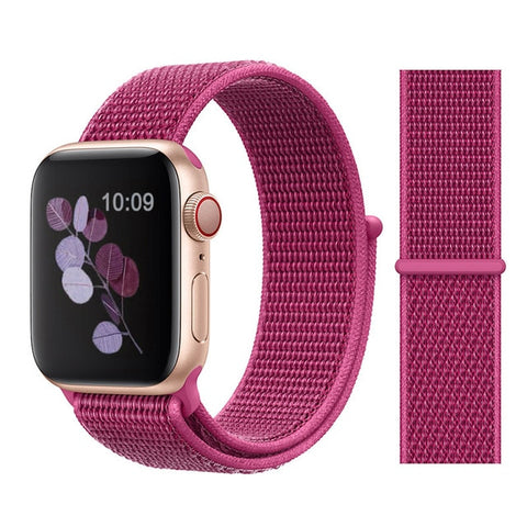 Nylon Sport Loop Soft Strap for Apple Watch 4/3/2/1 Breathable Replacement Watchbands For Apple Watch Band 38mm/40mm/42 mm/44 mm