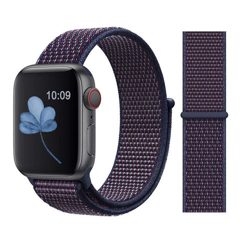 Nylon Sport Loop Soft Strap for Apple Watch 4/3/2/1 Breathable Replacement Watchbands For Apple Watch Band 38mm/40mm/42 mm/44 mm