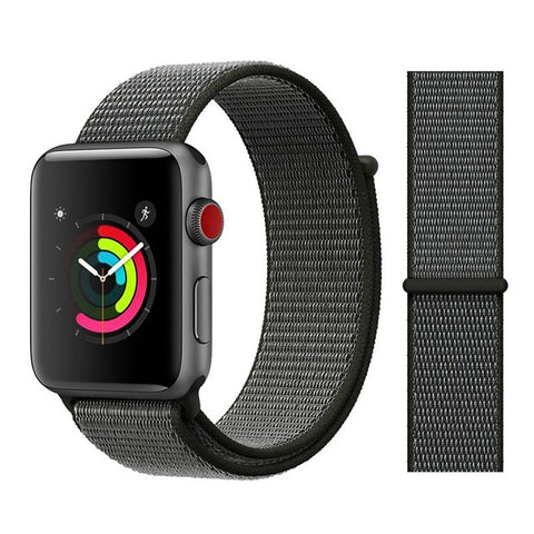 Nylon Sport Loop Soft Strap for Apple Watch 4/3/2/1 Breathable Replacement Watchbands For Apple Watch Band 38mm/40mm/42 mm/44 mm