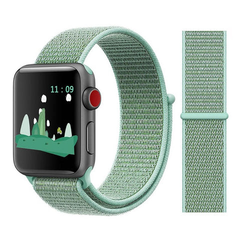 Nylon Sport Loop Soft Strap for Apple Watch 4/3/2/1 Breathable Replacement Watchbands For Apple Watch Band 38mm/40mm/42 mm/44 mm