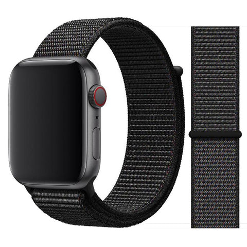 Nylon Sport Loop Soft Strap for Apple Watch 4/3/2/1 Breathable Replacement Watchbands For Apple Watch Band 38mm/40mm/42 mm/44 mm