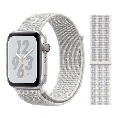 Nylon Sport Loop Soft Strap for Apple Watch 4/3/2/1 Breathable Replacement Watchbands For Apple Watch Band 38mm/40mm/42 mm/44 mm