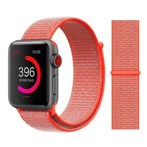 Nylon Sport Loop Soft Strap for Apple Watch 4/3/2/1 Breathable Replacement Watchbands For Apple Watch Band 38mm/40mm/42 mm/44 mm