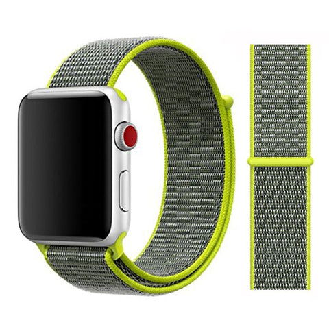 Nylon Sport Loop Soft Strap for Apple Watch 4/3/2/1 Breathable Replacement Watchbands For Apple Watch Band 38mm/40mm/42 mm/44 mm