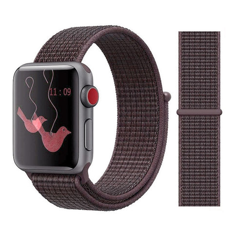 Nylon Sport Loop Soft Strap for Apple Watch 4/3/2/1 Breathable Replacement Watchbands For Apple Watch Band 38mm/40mm/42 mm/44 mm