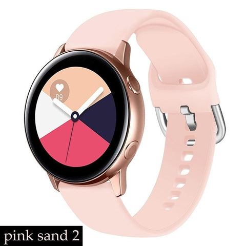 Silicone pulseira strap For Samsung galaxy watch 46mm gear s3 S2 huawei watch gt 20/22mm galaxy watch active watchbands