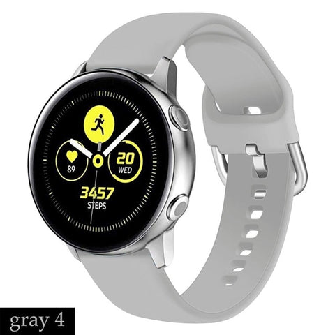 Silicone pulseira strap For Samsung galaxy watch 46mm gear s3 S2 huawei watch gt 20/22mm galaxy watch active watchbands