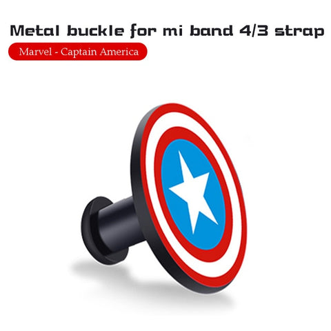 For Xiaomi Mi Band 4 3 Strap Metal buckle silicone wrist strap miband 3 accessories bracelet Miband 4 watchband Avengers Pattern