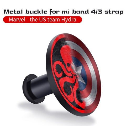 For Xiaomi Mi Band 4 3 Strap Metal buckle silicone wrist strap miband 3 accessories bracelet Miband 4 watchband Avengers Pattern