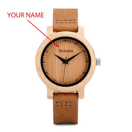 BOBO BIRD Couple Watch Men Women Wood Quarzt Wristwatches for Male Personalized Engraved Anniversary groomsman Gift