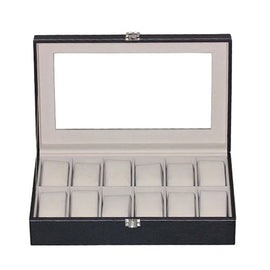 2/3/6/10/12 Grids PU Leather Watch Box Case Professional Holder Organizer for Clock Watches Jewelry Boxes Case Display best gift