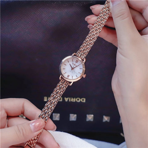 Marble Stainless Steel Women Watches Fashion Casual Gold Silver Quartz Woman Clock Exquisite Ladies Wrist Watch Horloges Vrouwen