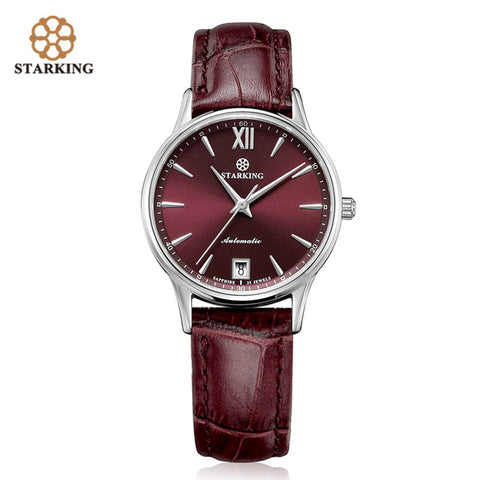 STARKING Watches Women Fashion Watch Stainless Steel Automatic Mechanial Wristwatches Elegant Female Golden Ladies Watch