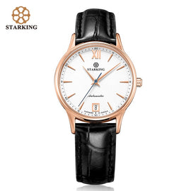 STARKING Watches Women Fashion Watch Stainless Steel Automatic Mechanial Wristwatches Elegant Female Golden Ladies Watch