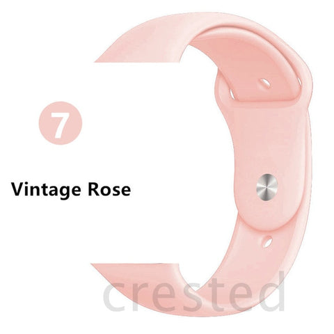 Silicone strap For Apple Watch band 44 mm/40mm iwatch Band 38mm 42mm Sport bracelet Rubber watchband for apple watch 5 4 3 2 1