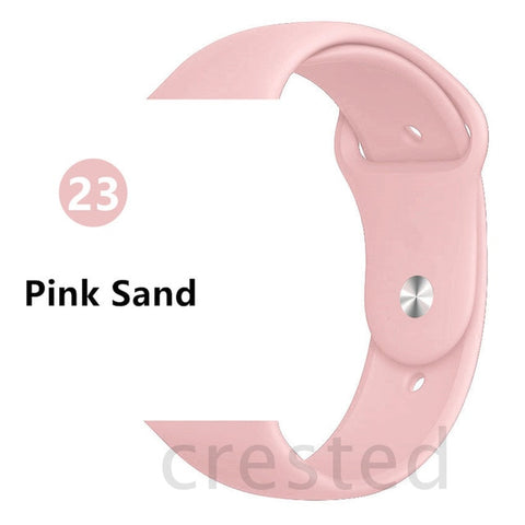 Silicone strap For Apple Watch band 44 mm/40mm iwatch Band 38mm 42mm Sport bracelet Rubber watchband for apple watch 5 4 3 2 1