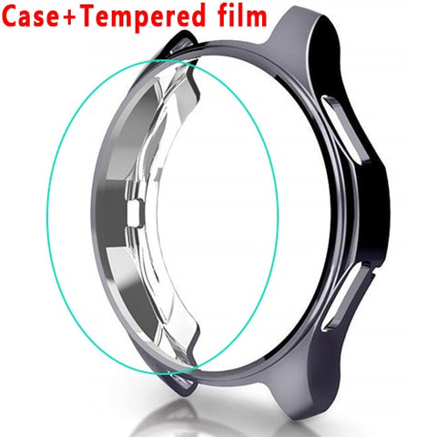 Case for Samsung Galaxy Watch 46mm 42mm/Gear S3 frontier bumper soft smart watch accessories plated protective diamond shellcase