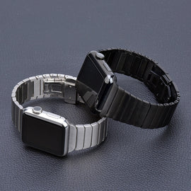 Stainless Steel strap for Apple Watch band 44 mm 40mm iWatch band 42mm/38mm Butterfly buckle Metal Bracelet Apple watch 5 4 3 21