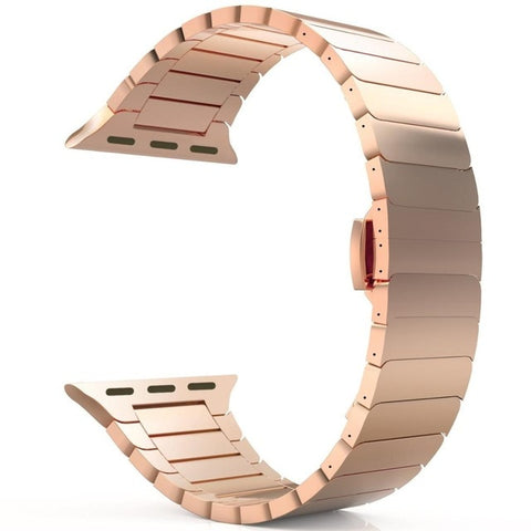 Stainless Steel strap for Apple Watch band 44 mm 40mm iWatch band 42mm/38mm Butterfly buckle Metal Bracelet Apple watch 5 4 3 21