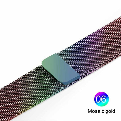 Milanese Loop For Apple Watch band strap 42mm/38mm iwatch 5/4/3/2/1Stainless Steel Link Bracelet wrist watchband magnetic buckle