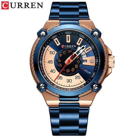 CURREN New Top Brand Men Watches Men's Full Steel Waterproof Casual Quartz Date Clock Male Wrist watch relogio masculino