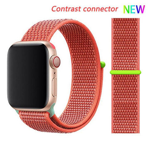 Nylon Strap for Apple watch 5 Band 44mm 40mm iWatch band 42mm 38mm Sport Loop Watchband bracelet Apple watch 4 3 2 1 38 40 44 mm