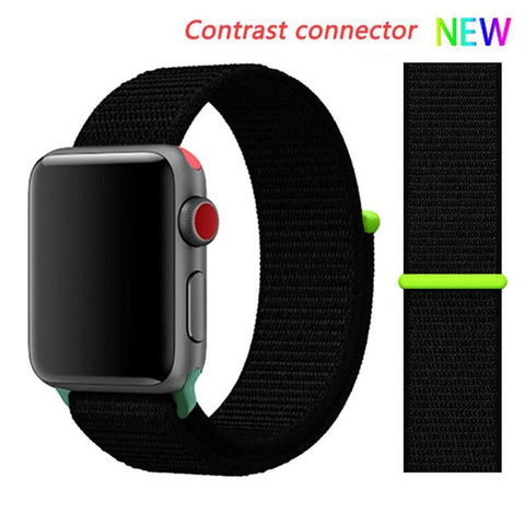 Nylon Strap for Apple watch 5 Band 44mm 40mm iWatch band 42mm 38mm Sport Loop Watchband bracelet Apple watch 4 3 2 1 38 40 44 mm