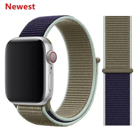 Nylon Strap for Apple watch 5 Band 44mm 40mm iWatch band 42mm 38mm Sport Loop Watchband bracelet Apple watch 4 3 2 1 38 40 44 mm