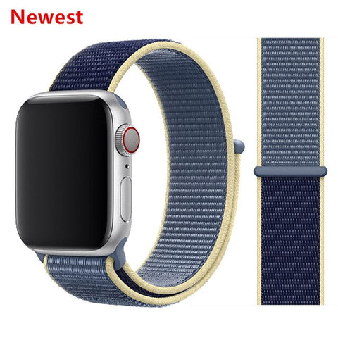 Nylon Strap for Apple watch 5 Band 44mm 40mm iWatch band 42mm 38mm Sport Loop Watchband bracelet Apple watch 4 3 2 1 38 40 44 mm