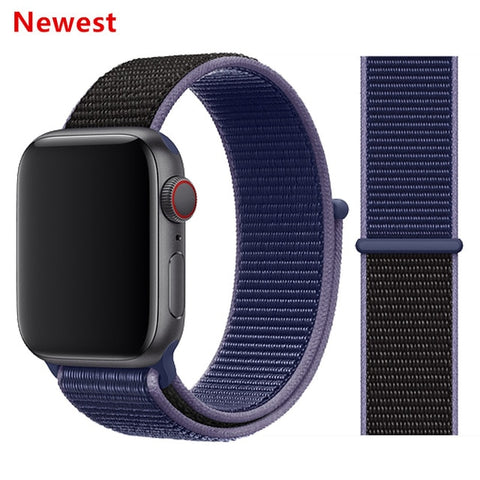 Nylon Strap for Apple watch 5 Band 44mm 40mm iWatch band 42mm 38mm Sport Loop Watchband bracelet Apple watch 4 3 2 1 38 40 44 mm