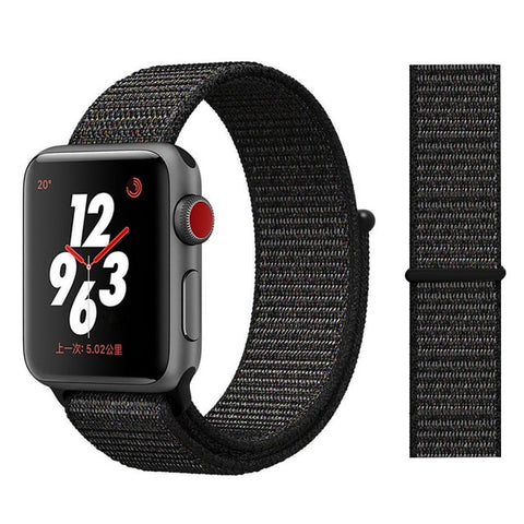 Nylon Strap for Apple watch 5 Band 44mm 40mm iWatch band 42mm 38mm Sport Loop Watchband bracelet Apple watch 4 3 2 1 38 40 44 mm