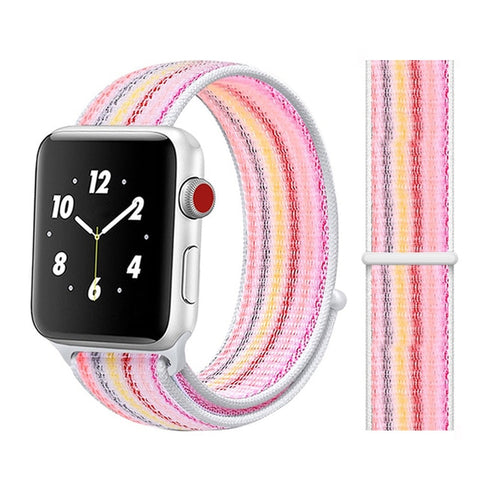 Nylon Strap for Apple watch 5 Band 44mm 40mm iWatch band 42mm 38mm Sport Loop Watchband bracelet Apple watch 4 3 2 1 38 40 44 mm