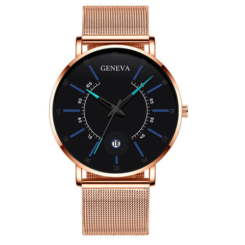 Relogio Masculino 2020 Fashion Mens Business Minimalist Watches Luxury Ultra Thin Stainless Steel Mesh Band Analog Quartz Watch