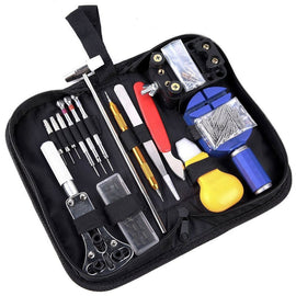 147Pcs Watch Repair Tools Kit with Carrying Case Professional Watch Opener Pin Link Remover Bar Instruments Set