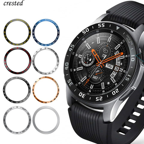 Metal cover For Samsung Galaxy Watch 46mm/42mm Case Gear S3 Frontier/Classic sport Adhesive Cover band strap Accessories 46/42 3