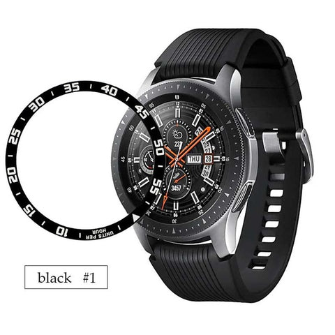 Metal cover For Samsung Galaxy Watch 46mm/42mm Case Gear S3 Frontier/Classic sport Adhesive Cover band strap Accessories 46/42 3