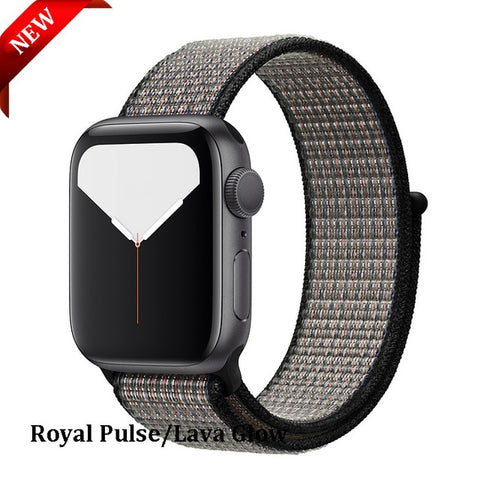 Sport Loop Strap For Apple Watch band 44 mm 40mm apple watch 4 5 3 2 iwatch band 42mm 38mm nylon correa bracelet Belt Watchband